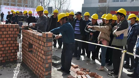 山东平邑县:建筑工匠技能大比武 助力乡村振兴 山东平邑县:建筑工匠技能大比武 助力乡村振兴