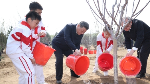 总书记刚刚来过这里|增绿就是增优势,植树就是植未? title=