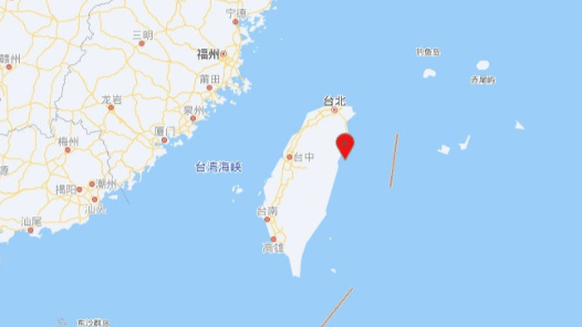 中国台湾附近发生4.5级左右地? title=
